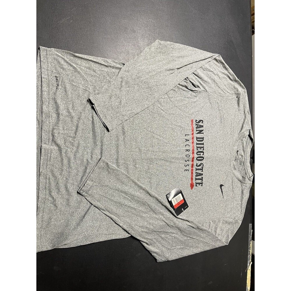 Nike San Diego State Lacrosse Men's Legend Dri-Fit Long Sleeve T-Shirt  Size L